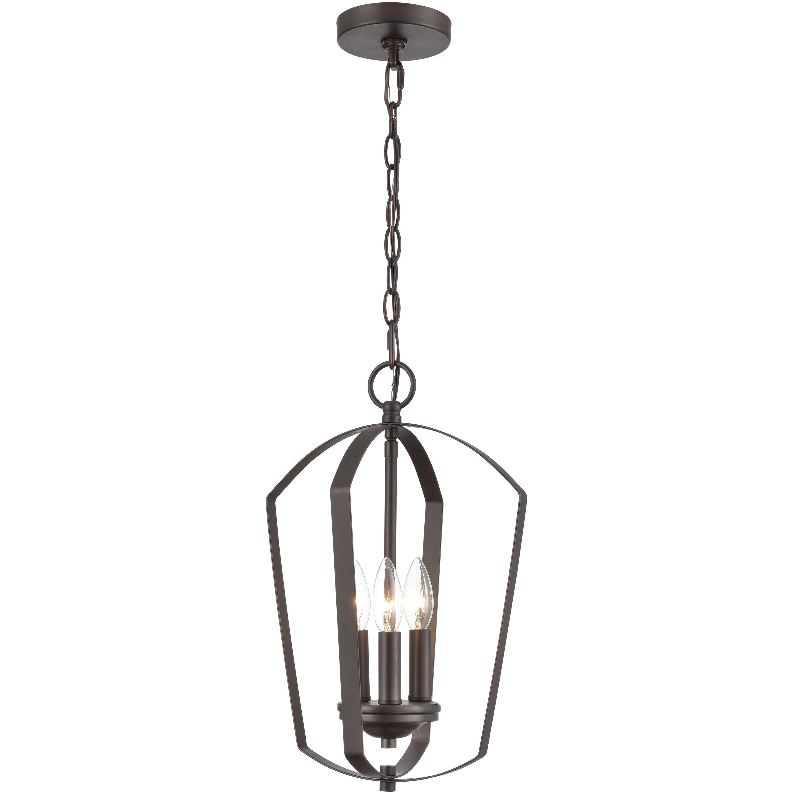 Ivey Lake 3 Light 11 inch Rubbed Bronze Pendant Ceiling Light